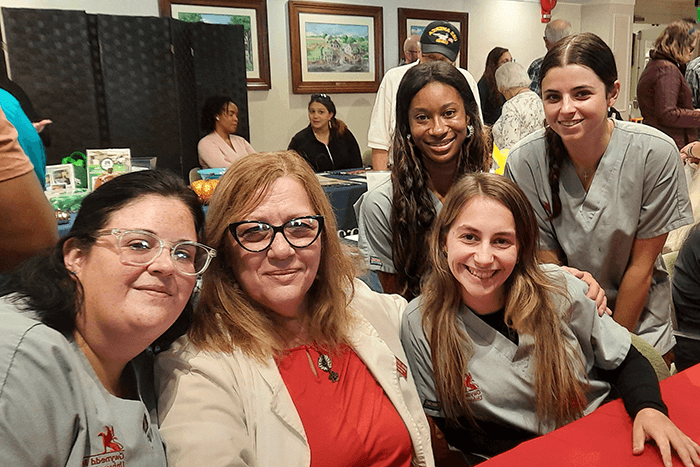 Nursing Students Attend Health Fair at Meadowood Senior Living